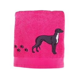 Personalized Greyhound Dog Towel Embroidered Pet Bath Towel - thumbnail 2