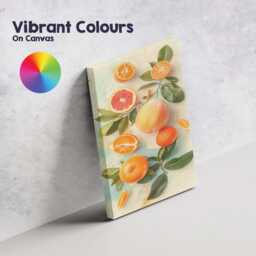 Fresh Citrus Fruit Botanical Arrangement Soft Pastel Canvas Wall Art Print Decor Picture Ready To Hang - thumbnail 4