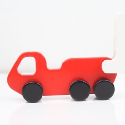 Wooden Firetruck, Fire Department, Truck Toy, Handmade - thumbnail 3