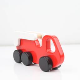 Wooden Firetruck, Fire Department, Truck Toy, Handmade - thumbnail 4