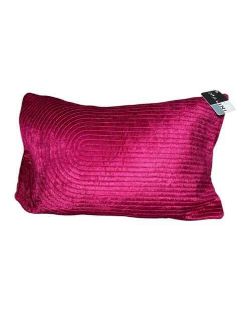 Fuschia Rectangle Cushion, Modern Patterned Pillow - 30x50cm - image 1