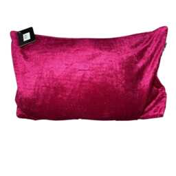 Fuschia Rectangle Cushion, Modern Patterned Pillow - 30x50cm - thumbnail 2