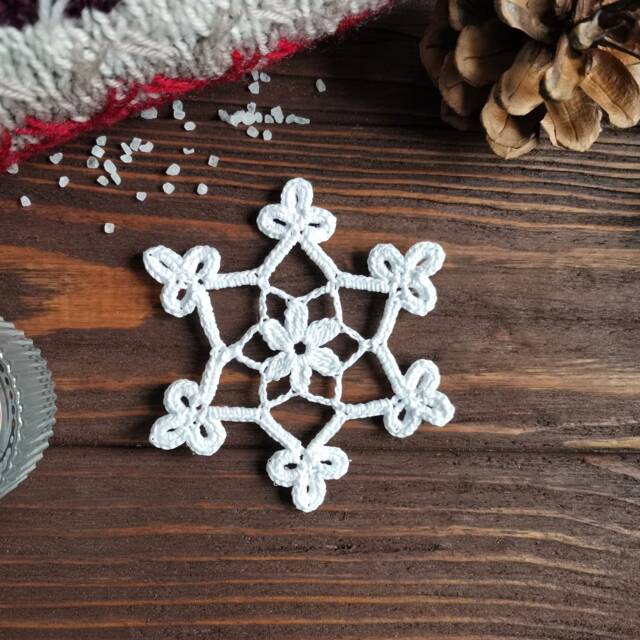 Lace Christmas Ornament - Made To Order, Snowflakes For Winter Indoor Decor - image 1