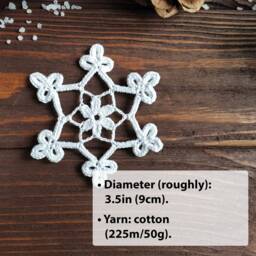 Lace Christmas Ornament - Made To Order, Snowflakes For Winter Indoor Decor - thumbnail 2