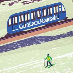Aviemore Print - Cairngorm Mountain Skiing Travel Poster Scottish Highlands Cairngorms National Park - thumbnail 3