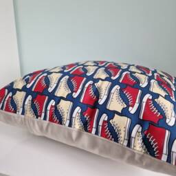 Doctor Who Cushion Cover Tenth Sneaker Print, Whovian Gift - thumbnail 2