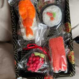 Sushi Candle Set Of 4 - Soap Or Wax Melt Melts Soy Handmade Novelty Gift Fake Food Lovers Unique Realistic - thumbnail 3