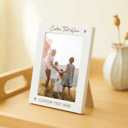 Custom Photo Frame 7x5 - Any Text Engraving Gift For Occasion Engraved Picture 6x4 Bespoke Keepsake Personalised Home Decor - thumbnail 4