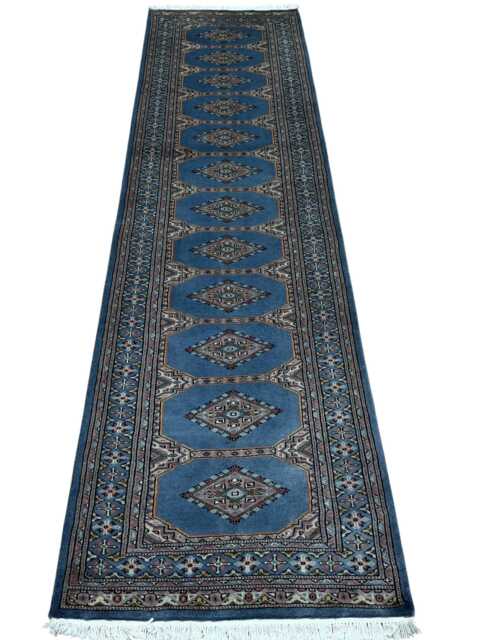 2.6x9 Gray Color Bokhara Rug - Runner Hallway Luxury Bukhara Fine Quality Woolen Afghan - image 1