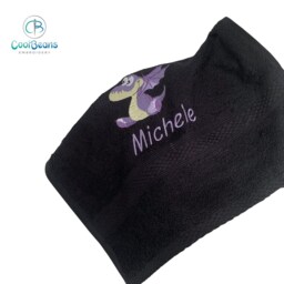 Dragon Towel - Personalised Face Cloth/Hand Bath = Embroidered With & Text - thumbnail 2
