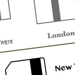 Graphic Wall Decal Paris, London, New York City. World Subway Metro Tickets Comparison - thumbnail 3