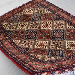 Hand Knotted Afghan Rug Turkmen Tribal Wool Rug - 6.8 X 5.0 Ft - thumbnail 3