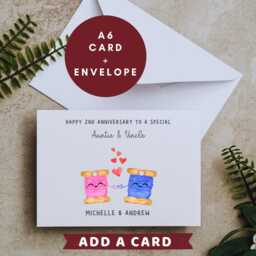 Auntie & Uncle 2nd Anniversary Candle Gift Card Cotton Mug B - thumbnail 3