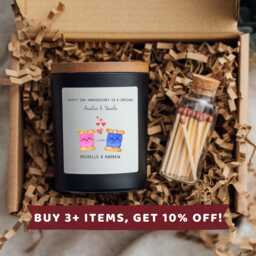 Auntie & Uncle 2nd Anniversary Candle Gift Card Cotton Mug B - thumbnail 1