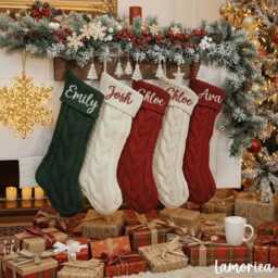 2026 Personalized Christmas Stockings, Embroidered Stocking With Name, Holiday Stocking, Family Gift, Mantel Decor - thumbnail 3