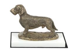 Dachshund, Dog On White Wooden Base Statue, Limited Edition, Artdog