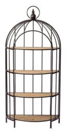Set Of 2 Bird Cage Bookshelves, Bookcase, Metal & Wood, Display, Storage, Living Room, Dining Office, Retail Display Unit, Bedroom - thumbnail 3