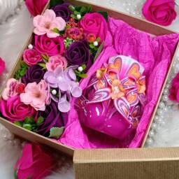 Carved Candles Gift Box Mother's Day Wedding Birthday Valentine's Bath Home Flower Bouquet Luxury Handmade Soap Roses For Her - thumbnail 3