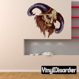 Mythical Creature Minotaur Wall Decal - Fabric Vinyl Removable & Reusable Mythicalcreatureuscolor002Et