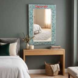 Moroccan Decorative Mirror, Bathroom Decor, Indian Art & Decor - thumbnail 3