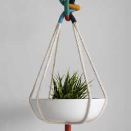 Macrame Plant Hanger Handmade Cotton Hanging Planterno Tariffs/Fees To Usa - thumbnail 3