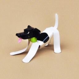 Smooth Fox Terrier Puppy Dog Sculpture, Handmade Copper Miniature, Collectible Art, Figurine - thumbnail 3