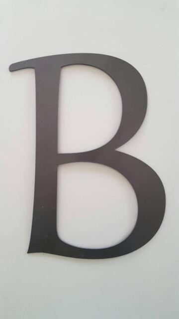 Letter B .wall Art. Metal B. Decor. Home Office Shelf Makes A Great Gift - image 1