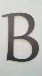 Letter B .wall Art. Metal B. Decor. Home Office Shelf Makes A Great Gift - thumbnail 1
