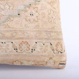 Handmade Turkish Kilim Pillow Embroidered Wool Cushion Cover - 18''x18'' - thumbnail 3
