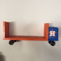 Houston Astros Inspired Wall Or Desk Bookcase Rack - thumbnail 3