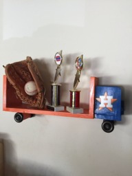Houston Astros Inspired Wall Or Desk Bookcase Rack
