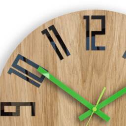 Large Wall Clock, Unique Wall Clock, Wood Unusual Modern Slim_Wood, 12.60 - thumbnail 2