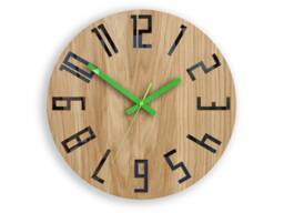 Large Wall Clock, Unique Wall Clock, Wood Unusual Modern Slim_Wood, 12.60 - thumbnail 1