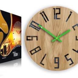 Large Wall Clock, Unique Wall Clock, Wood Unusual Modern Slim_Wood, 12.60 - thumbnail 4