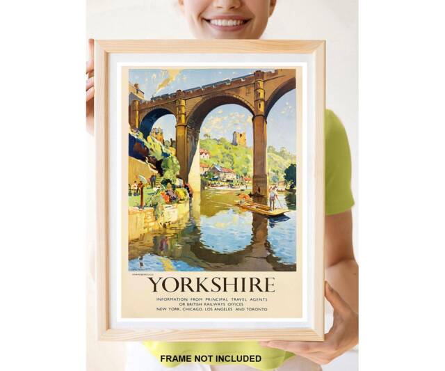 Reprint Of A Vintage Travel Poster To Yorkshire - James Herriot Country - image 1