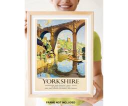 Reprint Of A Vintage Travel Poster To Yorkshire - James Herriot Country - thumbnail 1