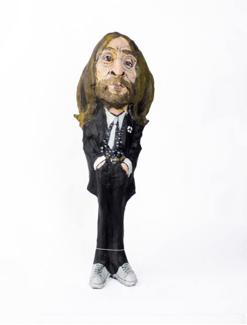 John Lennon Paper Mache Figure - image 1