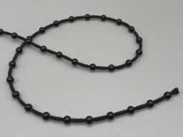 Black Plastic Chain For Vertical Blinds - No.10 Bead Size 4.5mm + Free Connector