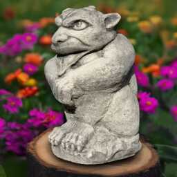 Large Gargoyle Statue Concrete Monster Sculpture Cement Guardian Figurine Handmade Gothic Decoration Lover Gift - thumbnail 3