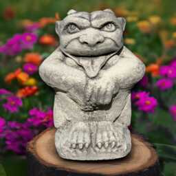 Large Gargoyle Statue Concrete Monster Sculpture Cement Guardian Figurine Handmade Gothic Decoration Lover Gift - thumbnail 1