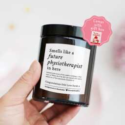 Funny Graduation Gift For Future Physiotherapist Physio Student Daughter Son Personalized Candle - Congratulations New Job - thumbnail 1