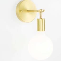 Led Diamond Custom Wall Sconce Knob Hinge Fixture - Brass Vanity Light Small Lamp Unique Modern - thumbnail 2
