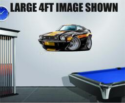 1978 Ford Mustang Cobra Ii Vinyl Wall Decal Officially Licensed Art - thumbnail 1