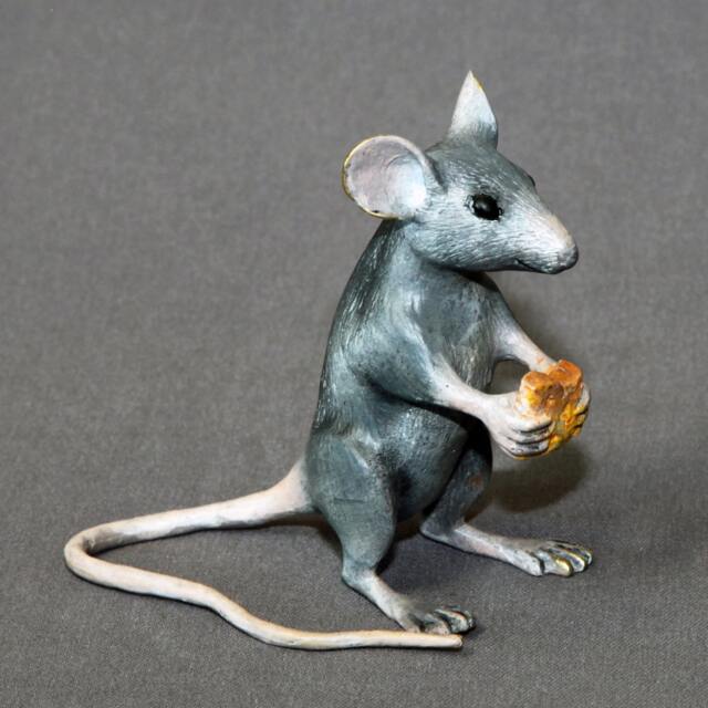 Bronze Mouse Mice Figurine Statue Sculpture Art Limited Edition Signed Numbered - image 1