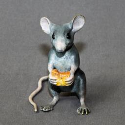 Bronze Mouse Mice Figurine Statue Sculpture Art Limited Edition Signed Numbered - thumbnail 2
