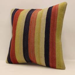 Throw Kilim Pillow Case 20x20 - 50x50 cm Anatolian Kelim Turkish Kilim Cushion Art Deco Cover Sofa Home Decor 4Ef-179 - thumbnail 3