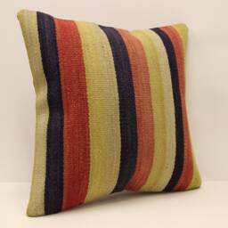 Throw Kilim Pillow Case 20x20 - 50x50 cm Anatolian Kelim Turkish Kilim Cushion Art Deco Cover Sofa Home Decor 4Ef-179 - thumbnail 2