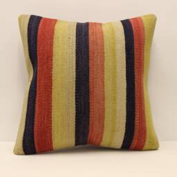 Throw Kilim Pillow Case 20x20 - 50x50 cm Anatolian Kelim Turkish Kilim Cushion Art Deco Cover Sofa Home Decor 4Ef-179 - thumbnail 1