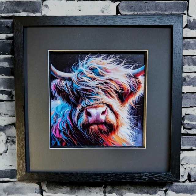 Scottish Highland Cow Wall Art Print, Gift, Room Decor - Oor Angus Highlands - image 1