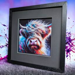 Scottish Highland Cow Wall Art Print, Gift, Room Decor - Oor Angus Highlands - thumbnail 3